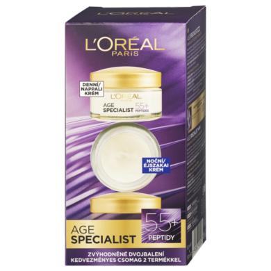L'Oréal Paris Age Specialist 55+ csomag - 50 ml (nappali + éjszakai arckrém)