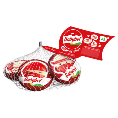 Babybel Mini Original zsíros félkemény sajt viaszbevonatban 3 x