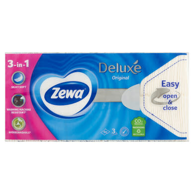 Zewa Deluxe illatmentes papír zsebkendő 3 rétegű