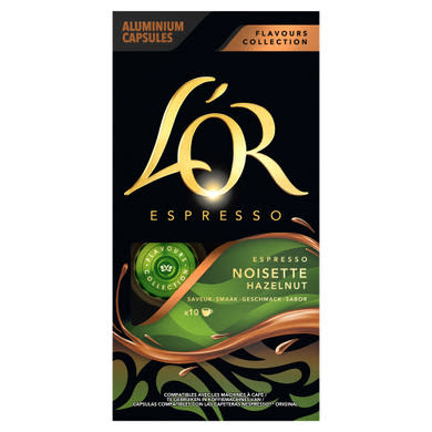 L'OR Espresso mogyoróízű őrölt-pörkölt kávé kapszulában 10 db