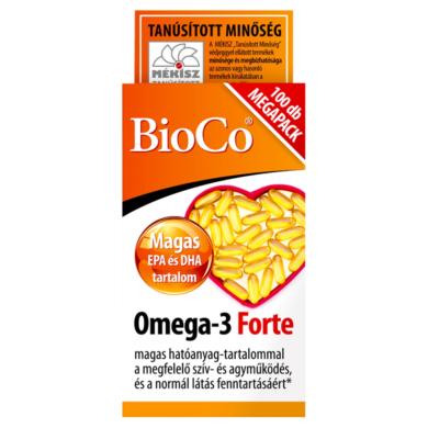 BioCo Omega-3 forte Megapack lágyzselatin kapszula