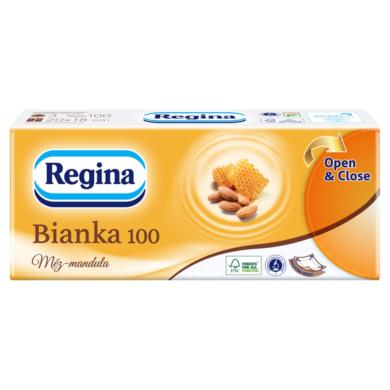 Regina Bianka 100 Méz-Mandula papír zsebkendő 3 rétegű