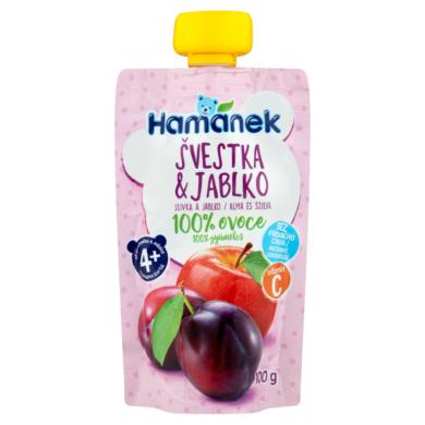 Hamánek gyümölcspüré alma,szilva 4 hónapos kortól