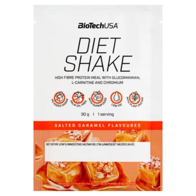 BioTechUSA Diet Shake sós karamell ízű tejsavófehérje italpor édesítőszerrel