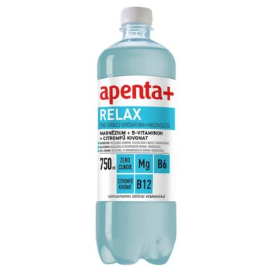 Apenta+ Relax feketeribizli-vörösáfonya-hibiszkusz ízű szénsavmentes üdítőital vitaminokkal