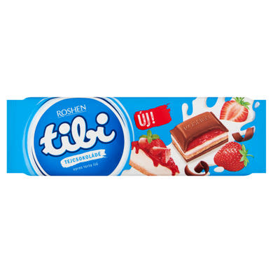 Tibi Tejcsokoládé, epres sajttorta ízű