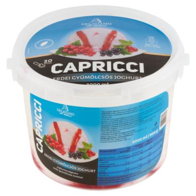 Gelatiamo Capricci joghurtos jégkrém erdei gyümölcsös öntettel