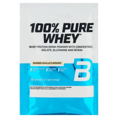 BioTechUSA 100% Pure Whey bourbon vanília ízű fehérje italpor cukrokkal és édesítőszerekkel