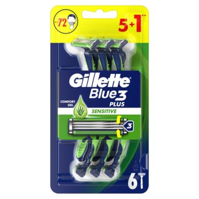 Gillette Blue3 Plus Sensitive, Eldobható Borotva Férfiaknak,  Darabos Kiszerelés