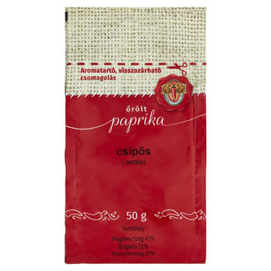 Szegedi Paprika I. osztályú csípős őrölt paprika