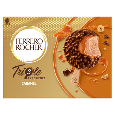 FERRERO ROCHER, Jégkrém, gyorsfagyasztott, 3 x 60 ml, 180 ml