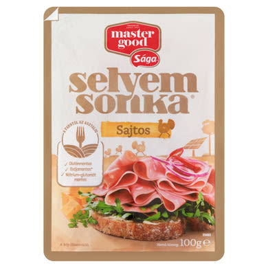 Sága szeletelt sajtos selyemsonka