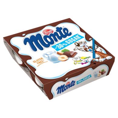 Zott Monte csokoládés, mogyorós tejdesszert 4 x 55g