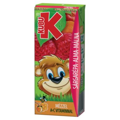 Kubu sárgarépa-alma-málna ital mézzel, vitaminokkal