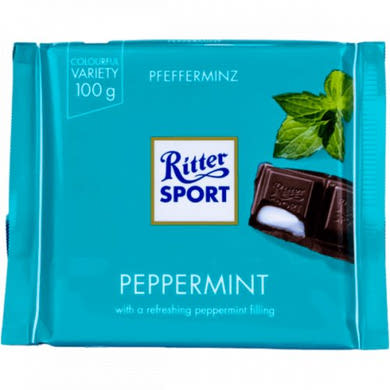 RITTER Sport mentás táblás csokoládé, 100 g