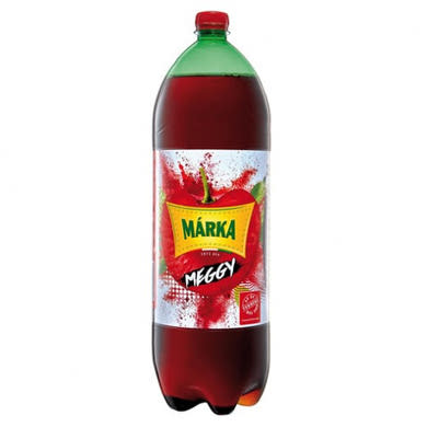 Márka meggy szénsavas üdítőital cukorral és édesítőszerekkel 2,5 l