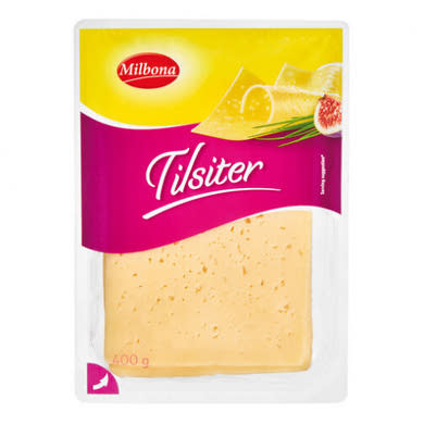 Milbona Tilsiter sajtszeletek, 400 g