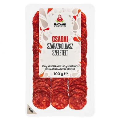 Hazánk kincsei szeletelt szárazkolbász csabai