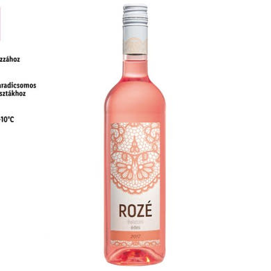 Varga Pincészet Balatoni Rosé édes, könnyed, gyümölcsös 11%, 0,75 L