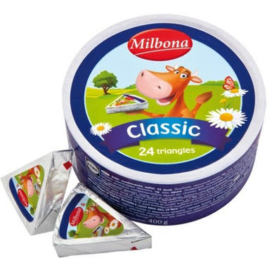 Milbona körcikkelyes dobozos sajt 24 darab, 400 g