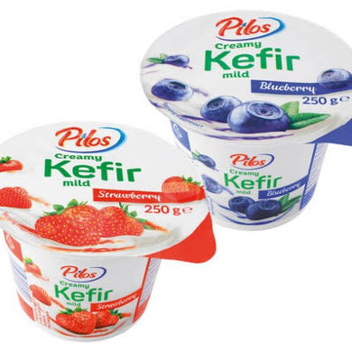 Pilos Krémes gyümölcskefír áfonyás, 250 g