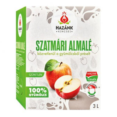HAZÁNK KINCSEI Szatmári Almalé direkt préselt 100%, 3 L