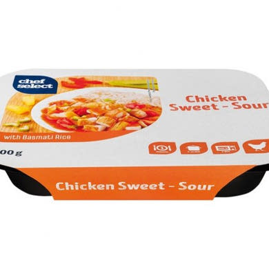 Chef Select édes-savanyú csirke rizzsel hűtött készétel