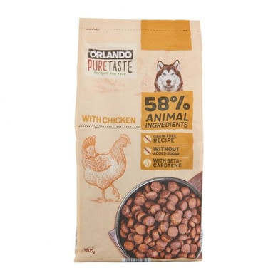 Orlando pure taste Száraz kutyaeledel baromfi, 1,5 kg