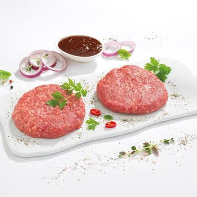 Grill&Fun Kézműves hamburger húspogácsa friss marhahúsból, 300 g