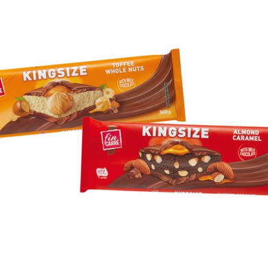 Fin Carré Kingsize tejcsokoládé mandula-karamell, 295 g