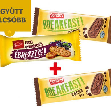 Tastino reggeliző keksz erde gyümölcsös, 400 g