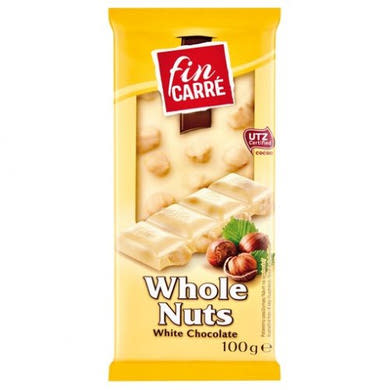 J.D. Gross Fehércsokoládé egész mogyoróval, 100 g