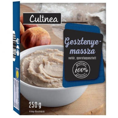 Culinea Gesztenyemassza natúr, 100% gesztenye, gyorsfagyasztott, 250 g