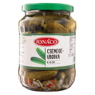 Jonaco, Csemege uborka 6-9 cm, 680 g / 360 g