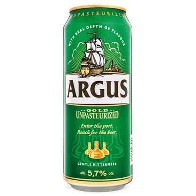Argus gold pasztörizálatlan világos sör 5,7%, 0,5 L