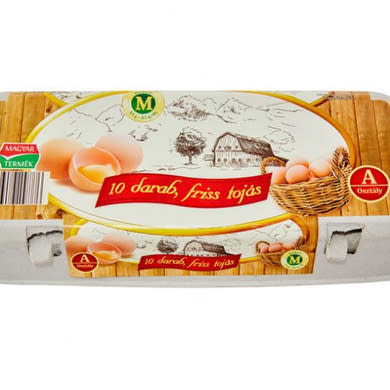Friss Tojás Méret: M, A osztályú, 10 db