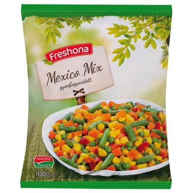 Freshona mexikói zöldség mix, gyorsfagyasztott, 1 kg