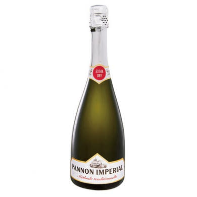 Pannon Imperial tradicionális extra dry száraz minőségi pezsgő 12,5%, 0,75 L