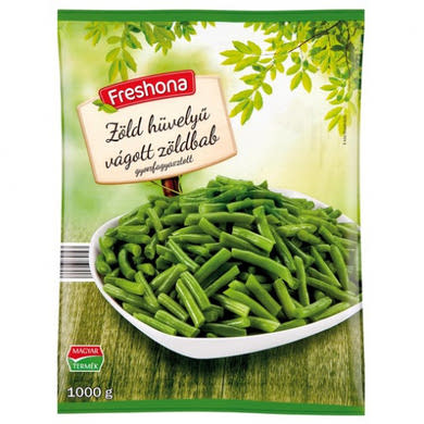 Freshona Vágott zöldbab zöldhüvelyű, gyorsfagyasztott, 1 kg