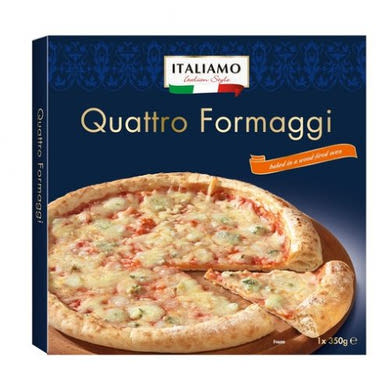 Italiamo / italiamo italian style Négysajtos pizza, fagyasztott, 350 g