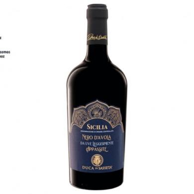 Duca Di Sasseta Nero d'Avola Sicilia száraz vörösbor 14,5 %