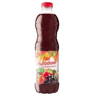 Piros multivitaminital hibiszkusszal 12% gyümölcstartalom