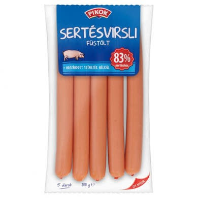 PIKOK sertésvirsli füstölt, 200 g