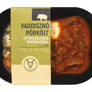 Vadkonyha Készételek vaddisznópörkölt petrezselymes burgonyával, 400 g
