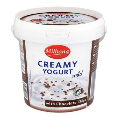 Milbona joghurt vödörben sztracsatella, 1 kg
