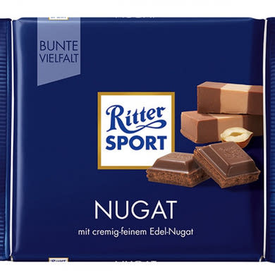 Ritter Sport Táblás csokoládé nugáttal, 100 g