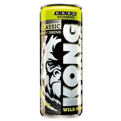 Kong Strong Gyömbér-, lime-,uborkaízű szénsavas üdítőital vitaminokkal