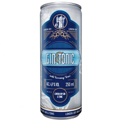 Gin&tonic koktél 4,9 %, 250 ml