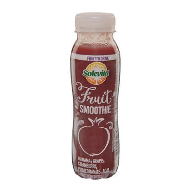 Solevita smoothie 100% gyümölcslé banán-szőlő-áfonya-gránátalma-acai, 250 ml