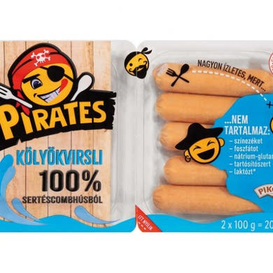 Pikok Pirates kölyök sertésrudacska 2x100 g, 200 g